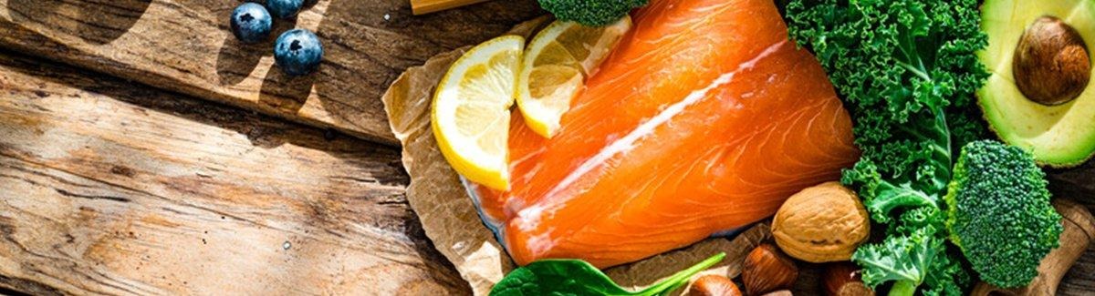 Diversos alimentos saudáveis